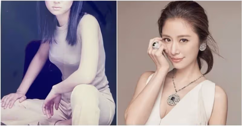 被自己嚇到！林心如「曬20歲嫩照」驚呼：受驚嚇了　苦笑「44歲比20歲年輕」：眼影太恐怖