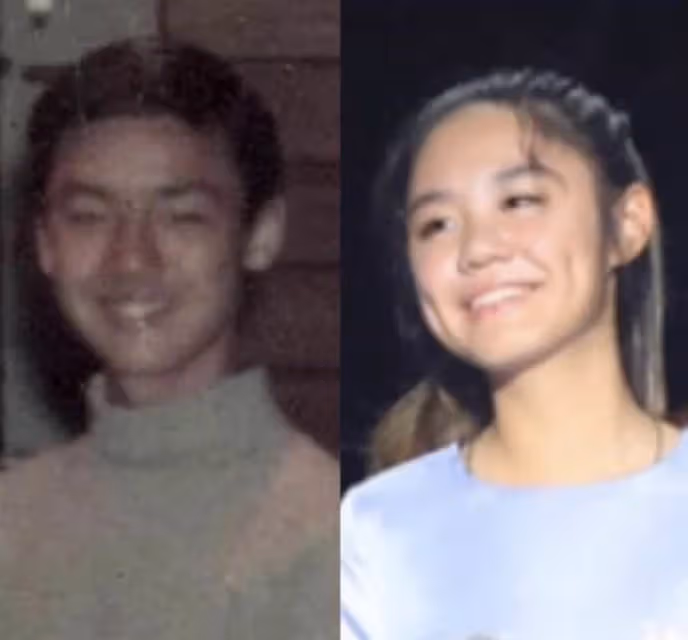 鐘鎮濤一家五口罕同框！同父異母的基因，顏值差距太大， 章小蕙女兒顏值碾壓范薑女兒