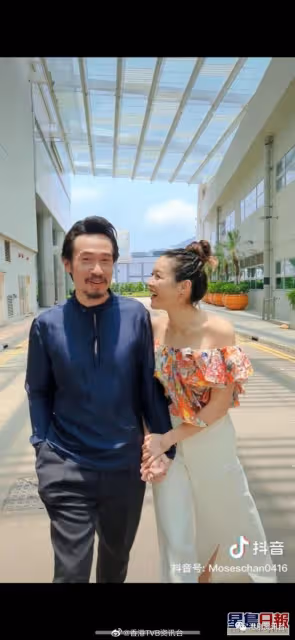 陳豪與陳茵媺十指緊扣游TVB！網民羨慕：彼此眼裡有對方