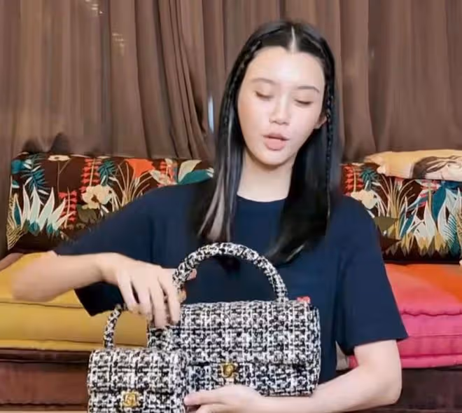 奚夢瑤為女兒豪買5個奢侈品包，豪宅內滿地都是包，隨手一個近3萬