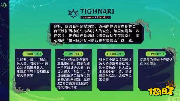 原神提納里高清立繪發布——幽林狐影,蔥蘢隨行