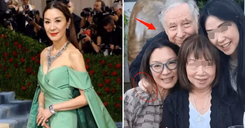 59歲楊紫瓊罕秀恩愛！被77歲未婚夫貼臉露肩，男方白發蒼蒼滿皺紋，網友調侃像父女：是真愛嗎？