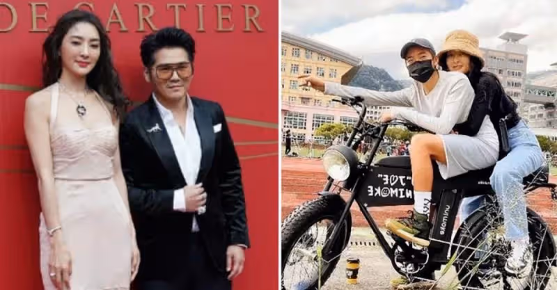 曹格43歲老婆吳速玲太會扮嫩！緊身衣牛仔褲洋氣減齡，抱13歲兒子完全不像母子，反倒更像姐弟~