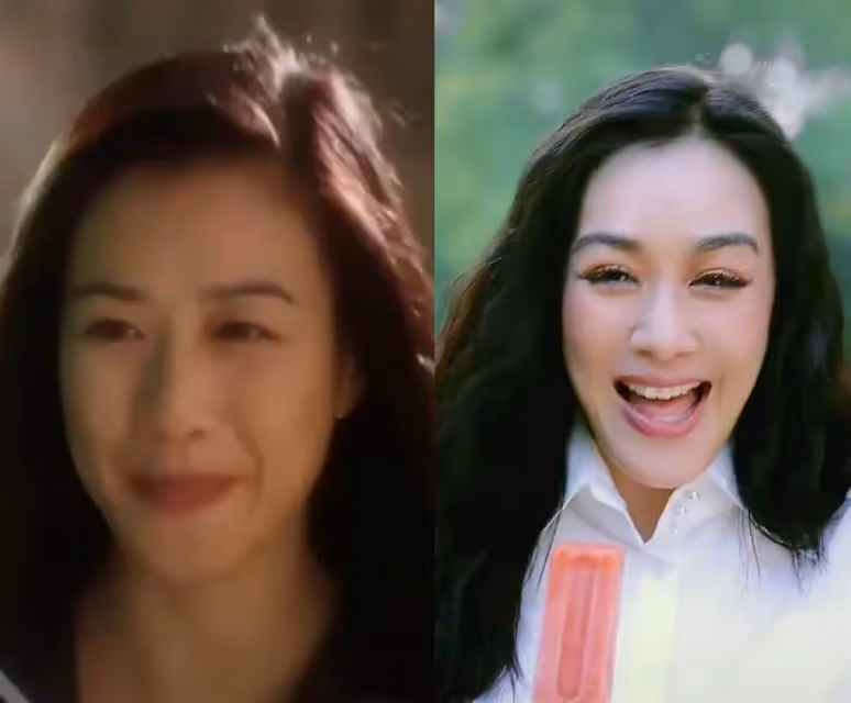 51歲鐘麗緹再演星爺初戀,被嘲變樣撞臉劉曉慶,大濃妝造型太違和