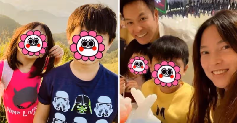郭晉安罕見曬全家福！妹妹像爸爸長相甜美，哥哥很帥氣像媽媽，一家四口同框「幸福爆表」