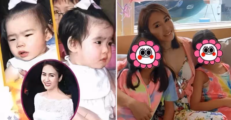 黎姿公開11歲雙胞胎女兒靚照！左擁右抱超幸福，母女三人同框超溫馨