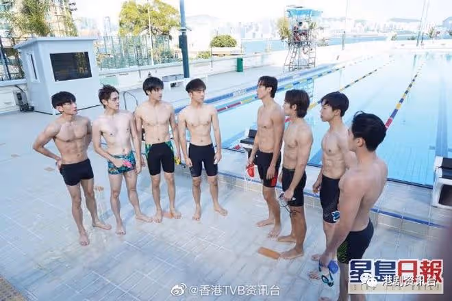 Viu台游泳新劇備受好評!Jeffrey池中甩孖煙囪露pat
