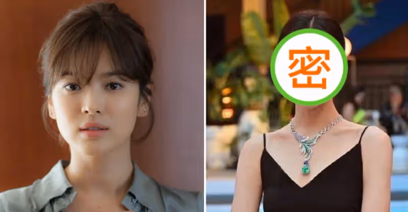 宋慧喬近照曝光，穿吊帶配小黑裙首次出國赴宴，戴百萬首飾艷壓晚輩章澤天，網友：確實漂亮