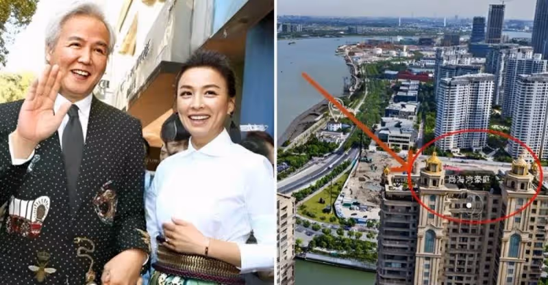 張庭黃浦江邊「480坪豪宅」壕無人性！2層空中花園，露台裝飾像皇宮「230萬/坪做菜園」