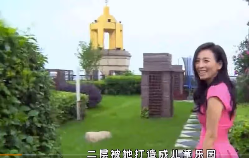 張庭黃浦江邊「480坪豪宅」壕無人性!2層空中花園,露台裝飾像皇宮「230萬/坪做菜園」