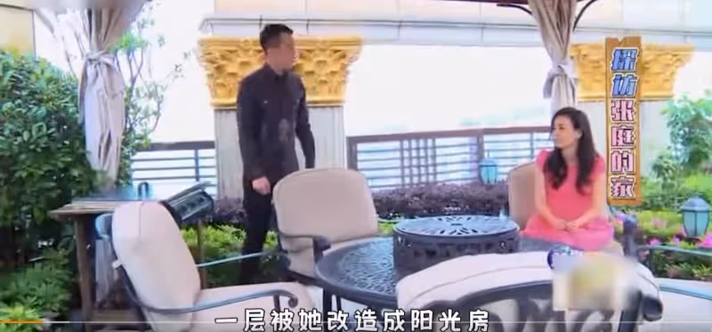張庭黃浦江邊「480坪豪宅」壕無人性!2層空中花園,露台裝飾像皇宮「230萬/坪做菜園」