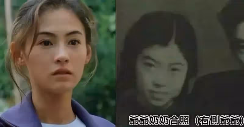 美貌基因來自爺爺！ 「張柏芝爺爺照片爆光」鼻子和臉型比她更優越：帶上假髮就是柏芝本人了~