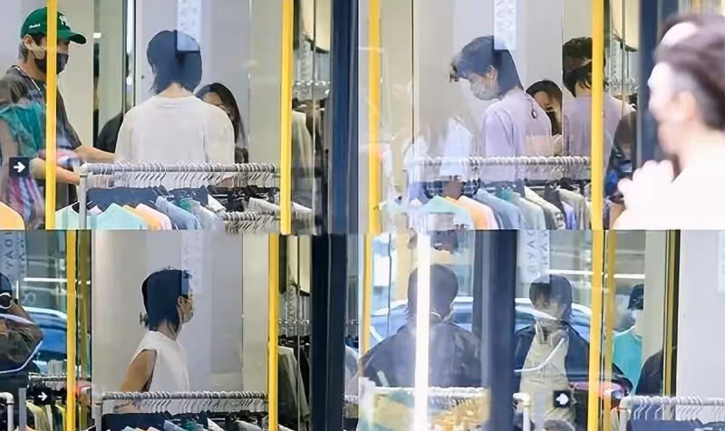 伊能靜兒子現身台北買女裝!與美女同進更衣室「蘭花指」太搶眼,街邊吞雲吐霧熟練像他爸~