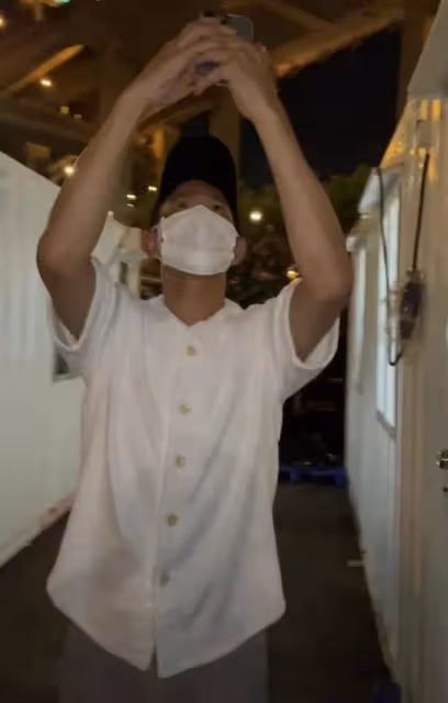劉德華觀賞超級月亮，為網民獻上祝福