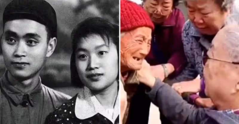 丈夫臨別前囑咐妻子「等著我」55年後重逢，她一生未嫁，他卻早已子孫滿堂，她哭倒在地：你為何不來找我
