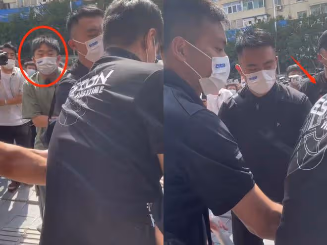 楊迪被女粉絲強抱，當場嚇到瞳孔放大，6名保鏢控制現場！