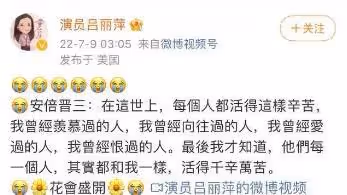 呂麗萍:曾與張豐毅因一巴掌離婚,如今因悼念安倍引爭議