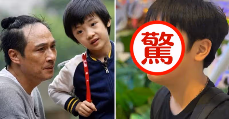 吳鎮宇兒子費曼長大了！13歲的他不再被嘲「土肥圓」，五官出眾顏值身材俱佳，網友驚嘆：簡直完美逆襲