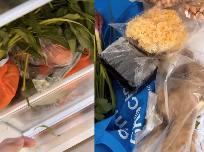 41歲張柏芝大秀廚藝!食材堆一整桌太凌亂,手臂上黑色紋身『』好搶鏡,網友:確實是賢妻良母