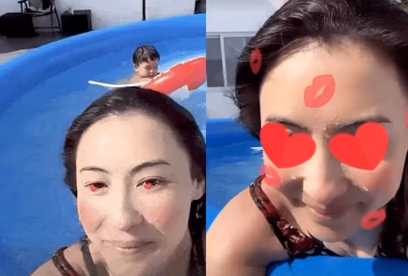 41歲張柏芝大秀廚藝!食材堆一整桌太凌亂,手臂上黑色紋身『』好搶鏡,網友:確實是賢妻良母