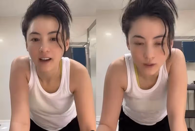 41歲張柏芝大秀廚藝!食材堆一整桌太凌亂,手臂上黑色紋身『』好搶鏡,網友:確實是賢妻良母