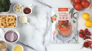 香蒜辣番茄三文魚意面