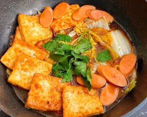 無敵下飯好吃到流淚的❗火腿豆腐煲❗