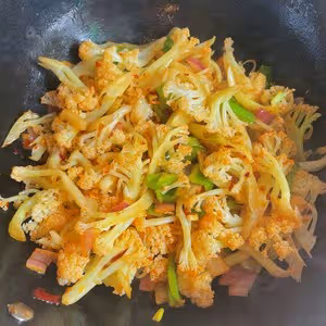簡單下飯的家常花菜，不加肉也好吃😋