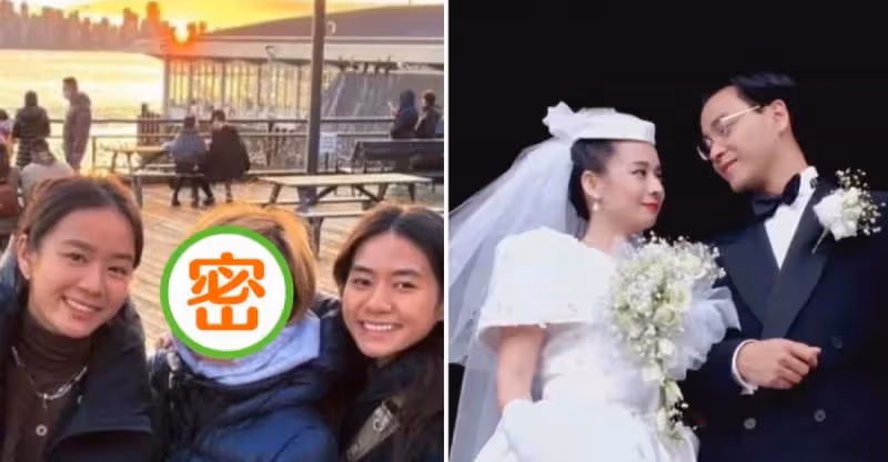 62歲毛舜筠出國和家人團聚，一頭金髮顯年輕，倆女兒高顏值似混血，網友：太像姐妹三人了