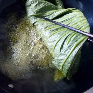 新鮮荷葉保存法