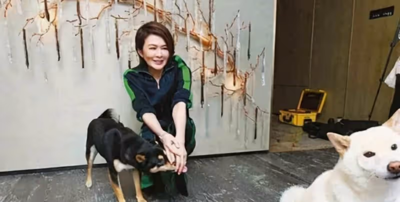 走進關之琳的豪宅,屋內起碼有200平米,出門就到達維多利亞港