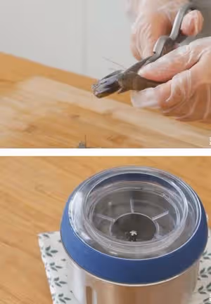 照燒口蘑釀蝦滑
