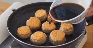照燒口蘑釀蝦滑