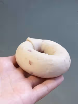 玫瑰牛乳貝果