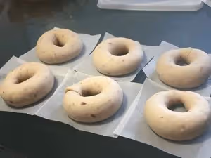玫瑰牛乳貝果