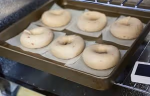 玫瑰牛乳貝果