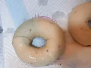 玫瑰牛乳貝果