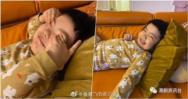鍾嘉欣挺巨肚走走跳跳體態輕盈!4歲李元元穿泳衣秒變金太郎