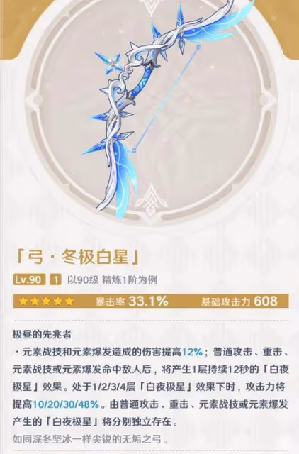 原神:須彌阿尤斯弓效果揭曉,你丫到底是個幾流武器?