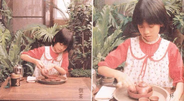 47歲林志玲從小美到大！曬童年沏茶「舊照」，動作優雅老練，豪宅院子滿是花草