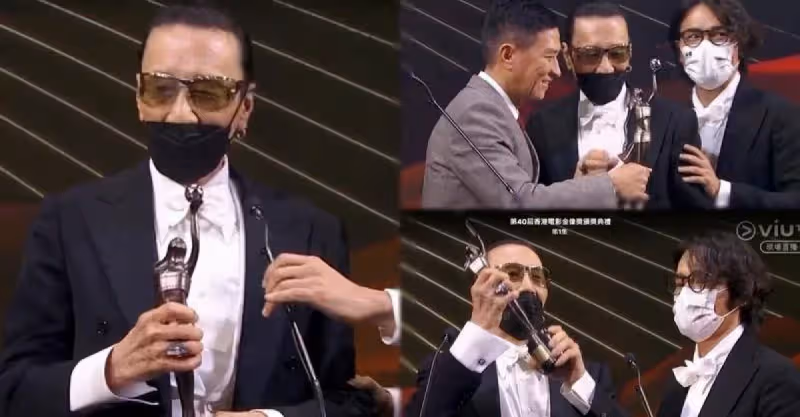 85歲謝賢奪得影帝，卻因身體不適取消採訪，謝霆鋒發文恭喜父親