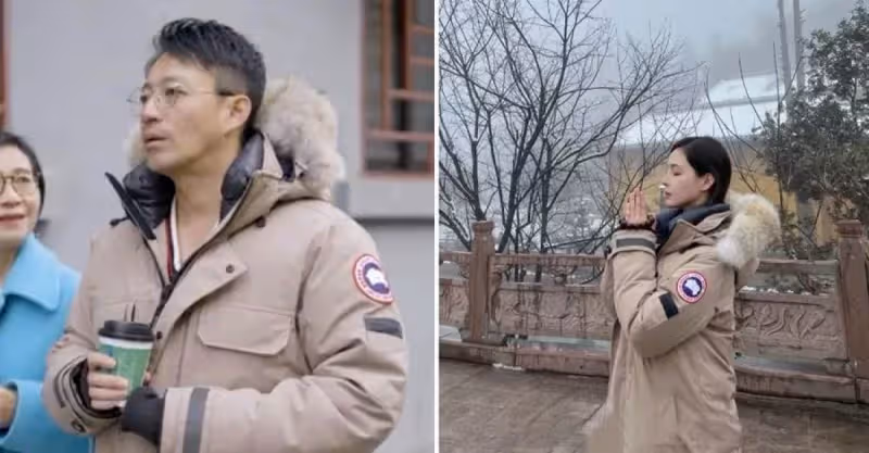 被拍十指相扣後，張穎穎曬祈福照，穿與汪小菲「情侶外套」再掀熱議，網友：讓人很難不多想
