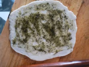 蘭州名小吃——（破皮襖）油壺喧（玉泉山莊同款）——燙麵苦豆餅