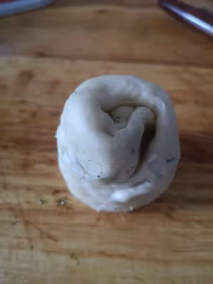 蘭州名小吃——（破皮襖）油壺喧（玉泉山莊同款）——燙麵苦豆餅