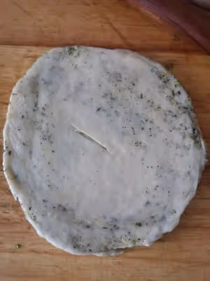 蘭州名小吃——（破皮襖）油壺喧（玉泉山莊同款）——燙麵苦豆餅
