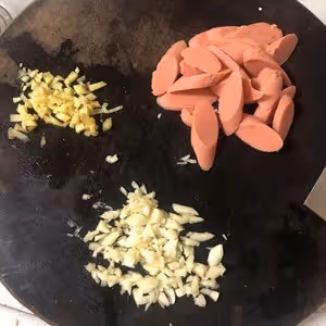 素炒白玉菇