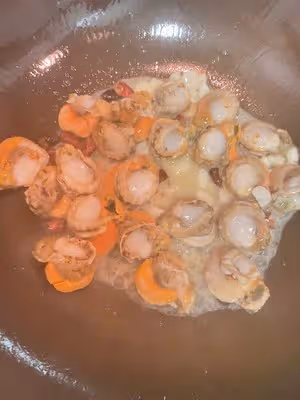 小炒扇貝肉，簡單卻補充一天營養