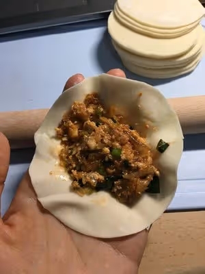 #🦊在韓國#秒殺必品閣！教你做韓國泡菜餃子（김치만두)
