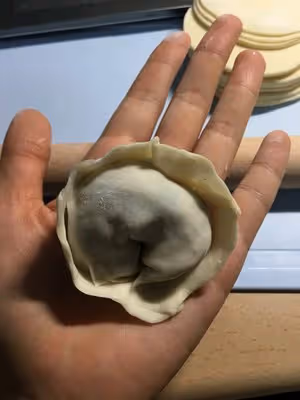 #🦊在韓國#秒殺必品閣！教你做韓國泡菜餃子（김치만두)