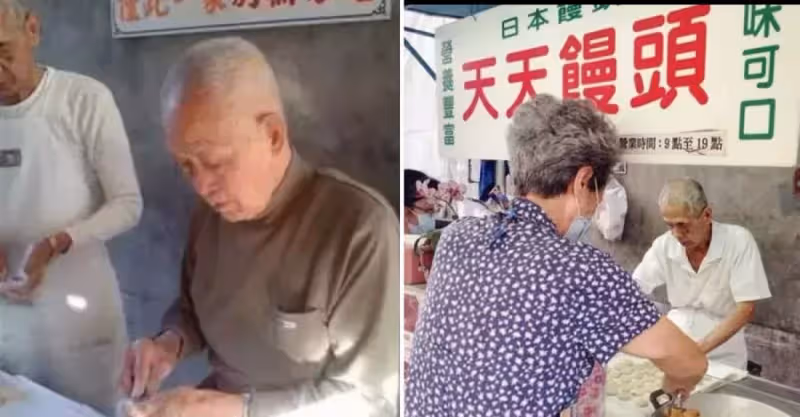 95歲阿公忍病痛「堅守5元饅頭攤」70多年！兒孫答應「不漲價接班」安心離世：希望那些辛苦人至少有東西吃